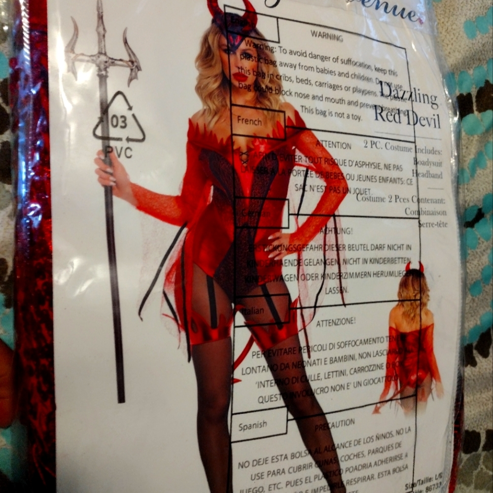 Sexy red devil outfit